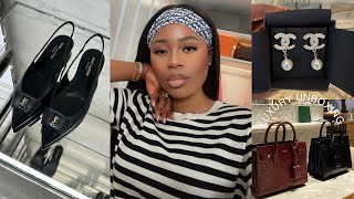 LUXURY SHOPPING UNBOXING  YSLGucciTory BurchBurberryChanel  adidas Samba amp MY WISHLIST 2024 [upl. by Gnous]