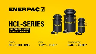 High Tonnage Hydraulic Cylinders HCLSeries  Enerpac [upl. by Abana]