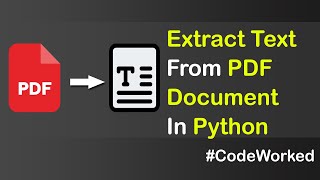 Extract Text From PDF in Python pdf text python [upl. by Ymereg672]