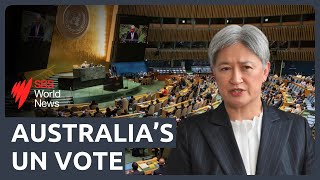 Australia backs UN proposal recognising Palestinians sovereignty over natural resources [upl. by Frankhouse]