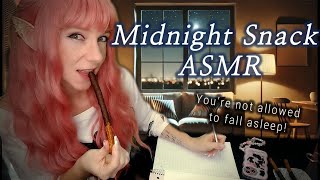 Midnight Snack👄🍭 ASMR personal attention flirty mouth sounds roleplay food eating [upl. by Seni423]