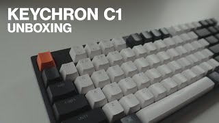 Keychron C1 Gateron brown switches Unboxing  light patterns  sound test [upl. by Tullusus761]