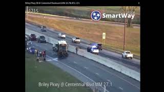 Nashville Crash on Briley Pkwy southbound  Centennial Blvd [upl. by Lune]