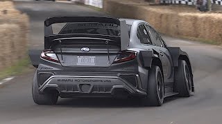 The 670hp9500rpm 2024 Subaru WRX ‘Project Midnight’ Time Attack MONSTER at Goodwood FoS [upl. by Obellia]