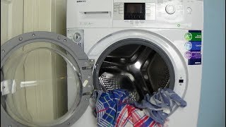 Rinse program Beko WMB 71443 LA Washing machine  rincage example lavadora movie 83 4bq [upl. by Dloniger]