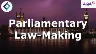 Parliamentary Law Making  AQA A Level Law [upl. by Lissy872]