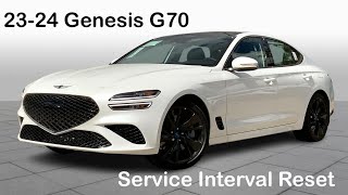 20232024 Hyundai Genesis G70 Service Interval Reset How To 23 24 [upl. by Ramin]