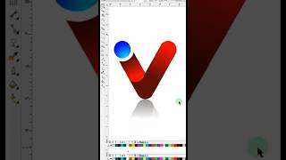 V Letter Design Shorts Video Abstract [upl. by Ikcaj763]