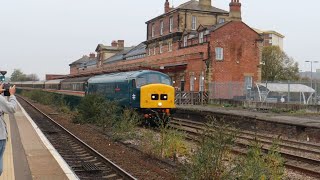 Peak class 45118D67 The Royal Artilleryman at Wakefield Kirkgate on the 8th of November 2024 [upl. by Erdnaid]