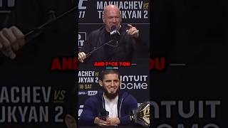 🗣️Islam Argues with Dana About P4P🐐 [upl. by Ahsropal280]