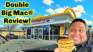 McDonalds New DOUBLE BIG MAC® REVIEW [upl. by Clabo393]