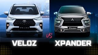 Mitsubishi Xpander vs Toyota Veloz  Detailed Comparison  Interior Exterior Powertrain amp More [upl. by Wakerly]