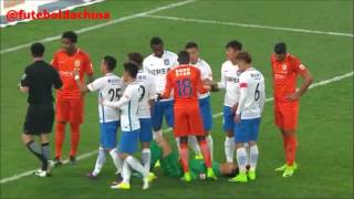 Shandong Luneng 2x0 Tianjing TEDA  Graziano Pelle Cisse Gil Obi Mikel first match csl 2017 [upl. by Noissap]