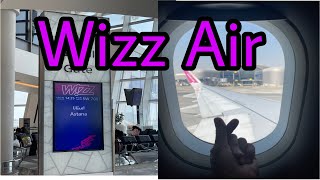 Wizz air Abu Dhabi departure…Astana arrivalsafely landed 🛬 travel [upl. by Eahsat661]