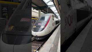 SNCF 310 022 TGV 3711 Ein und Ausfahrt Stuttgart Hbf TGV Duplex alstom [upl. by Novyad]