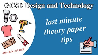 GCSE Design Technology LAST MINUTE REVISION TIPS [upl. by Naelopan707]