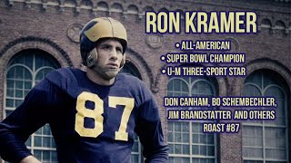 UM ATHLETIC ICONS ROAST FOOTBALL STANDOUT RON KRAMER [upl. by Wolfie623]