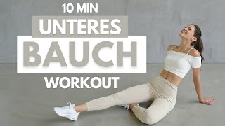 UNTERES BAUCH WORKOUT  10 MIN Unterbauchfett Workout  Unteres Bauchfett verlieren  Tina Halder [upl. by Ahsenat]