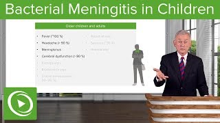 Bacterial Meningitis Symptoms in Children – Infectious Diseases  Lecturio [upl. by Euqinim207]