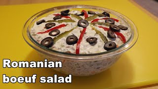 Boeuf Salad Recipe  Romanian boeuf salad  Romanian Tradition  Salata de boeuf [upl. by Anib]