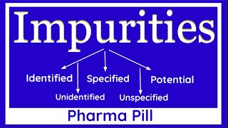 Identified ImpurityUnidentified Impurity Specified Impurity  Unspecified Impurity as per ICH Q3A [upl. by Nairbo]