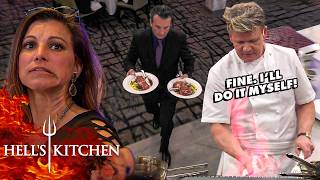 Chef Ramsays FURIOUS as Half the Charity Table Sends Back Their Food  Hells Kitchen Full Service [upl. by Eelir386]