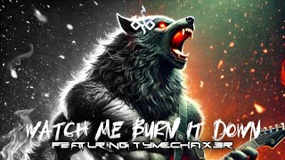 Øutcaster x TYMECHAXER Ω Instrumental  Watch Me Burn It Down Audio Visualizer [upl. by Malchy]