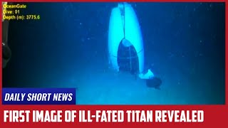 First image of illfated Titan submersible wreckage revealed [upl. by Anpas]