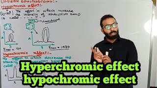 Hyperchromic effect and hypochromic effect  UVVisible spectroscopy [upl. by Marlee]