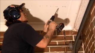 Sagging Garage Drywall Ceiling Repair [upl. by Newhall841]