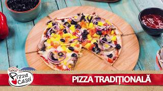 Reteta  Pizza traditionala cu blat Alka Pizza Casei  Bucataras TV [upl. by Aurel]