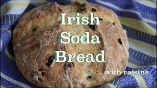 The Best Raisin Irish Soda Bread  Easy Fast and Delicious Bread for St Patricks Day [upl. by Kelli132]