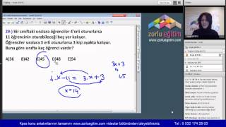 Matematik KPSS Egitim Videolari Zorlu Eğitim 06 [upl. by Ayel]