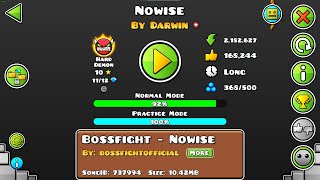 Doom Gauntlet  Nowise  Geometry Dash [upl. by Ahsilra]