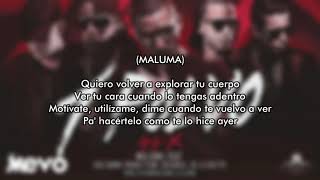 Maluma  Un Polvo Letra feat Bad Bunny Arcángel Ñengo Flow amp De La Ghetto [upl. by Adleremse46]