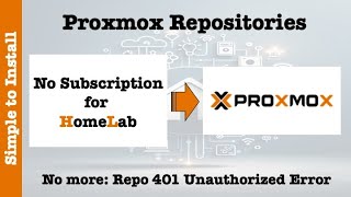 No Subscription Repositories Configuration for Proxmox HomeLab StepbyStep Tutorial [upl. by Haliehs]