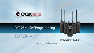 Kenwood ProTalk PKT 23K Self Programming [upl. by Pellikka]