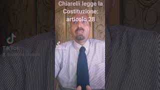 Chiarelli legge la Costituzione articolo 28 [upl. by Namrak836]