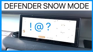 Land Rover DEFENDER L663  Parking Camera Fault quotSnow Modequot Totally White Screen  FIXED [upl. by Neville246]