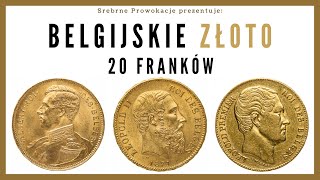 Złote monety Belgijskie 20 franków [upl. by Yelhs]