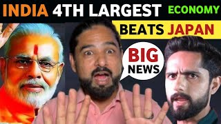 INDIA BECOME 4TH LARGEST ECONOMY IMF NEW REPORT ABID ALI PM MODIS FAN REACTION ON INDIA REAL TV [upl. by Kcarb]