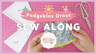 Podgekins Doll Dress Sew Along Video Tutorial [upl. by Darrelle]