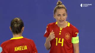 Ukraine  Spain  Womans futsal EURO 2022 [upl. by Colby48]