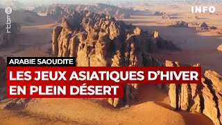 Arabie saoudite  les Jeux asiatiques dhiver en plein désert en 2029  JT RTBF [upl. by Ridglee]