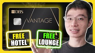 DBS Vantage Card Review  Free Hotel Stays And Lounge [upl. by Ydde753]