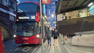 Short Journey On 243 I Aldwych  Waterloo I Gemini 3 Operated By Arriva London Tottenham AR [upl. by Gnod]