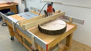 Adjustable Router Sled Homemade [upl. by Akenahs]