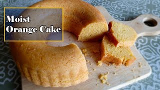 Moist Orange Cake with oil How to make super easy orange cake Kinnow Cake [upl. by Ennaxor]