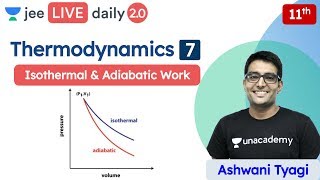 JEE Thermodynamics L7  Isothermal amp Adiabatic work  Unacademy JEE  Chemistry  Ashwani Tyagi [upl. by Fernald612]