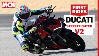 Ducatis Streetfighter V2 is easier and more engaging than the bigger V4  MCN Review [upl. by Fairley]